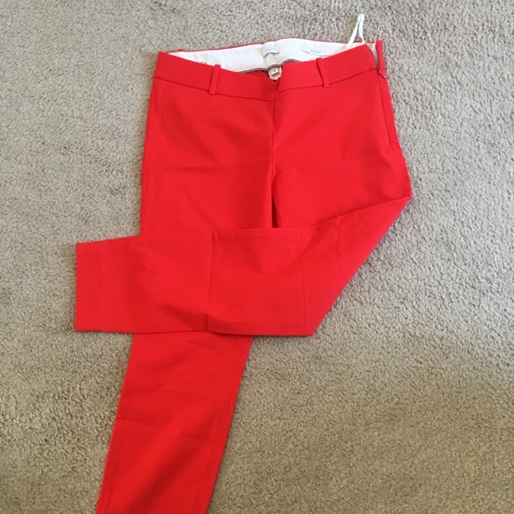 J. Crew beautiful bright coral jeans - Picture 2 of 3